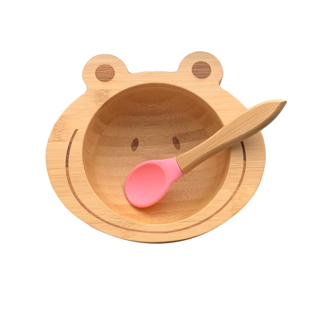 Bamboo Baby Plate Feeding Bowl